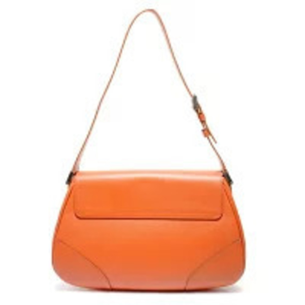 Burberry One Hobo Orange Bag Shoulder Leather